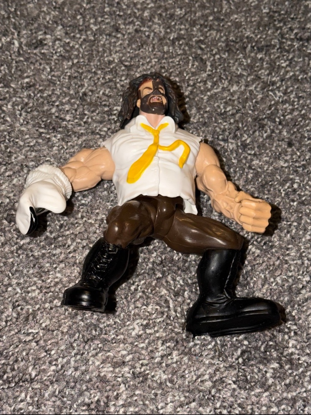 WWE Wrestling 90s Mick Foley Mankind Action Figure Used Pre Owned As Is MF MKND.